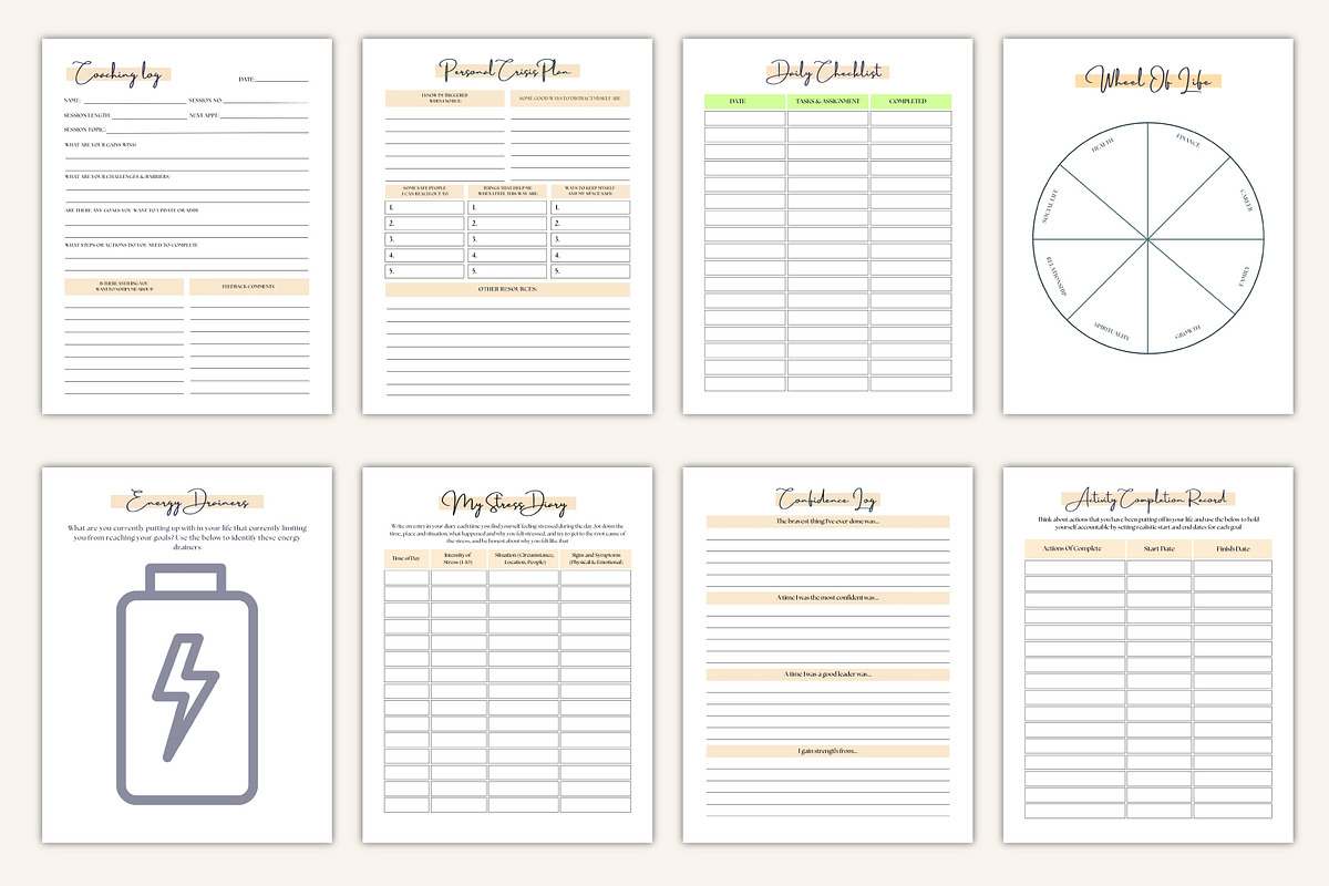 Intentional Life Strategy Journal, a Stationery Template by Designmela01 (Photo 9 of 10)