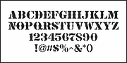Old Spur Stencil JNL, a Serif Font by Jeff Levine Fonts (Thumbnail 3 of 5)