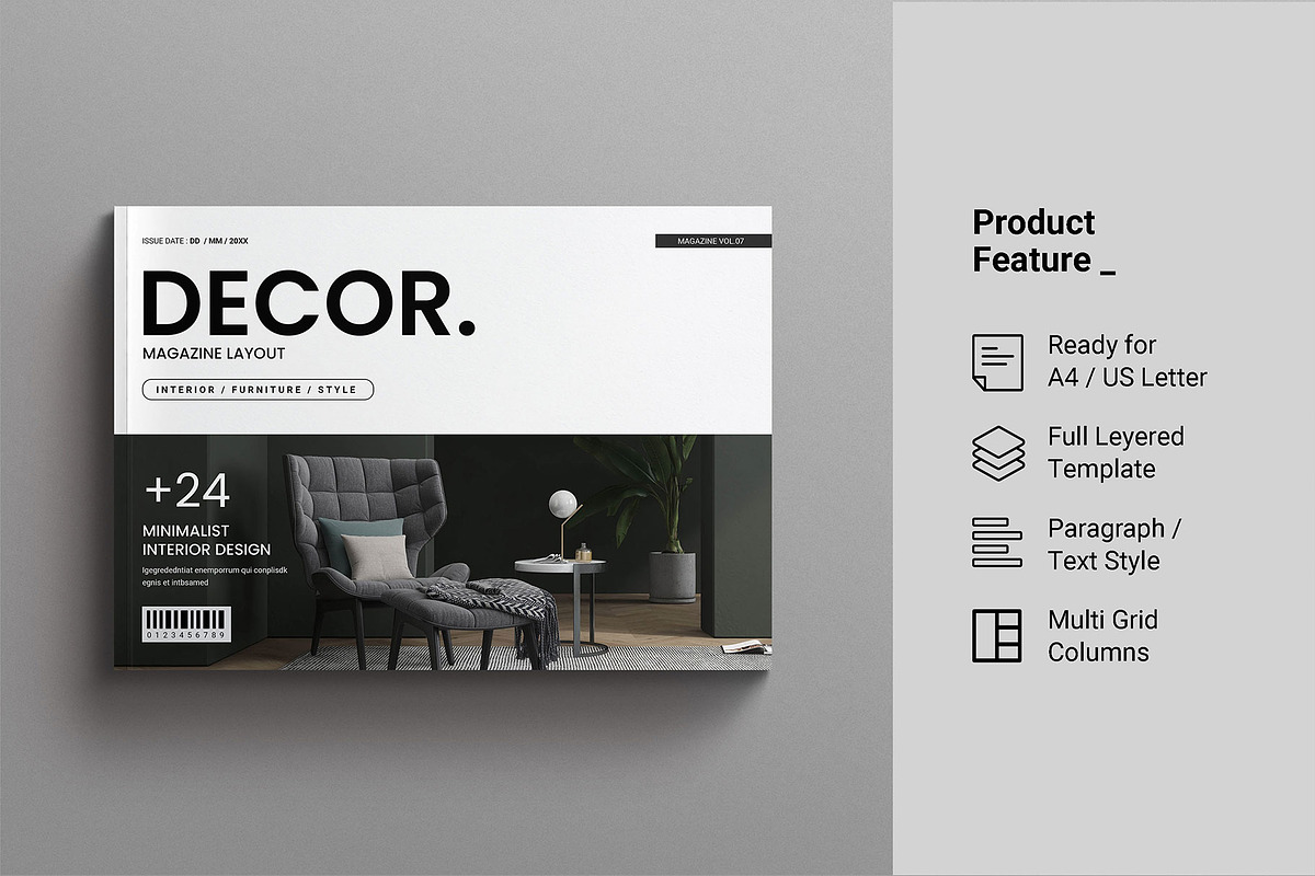 Interior Magazine Layout Landscape preview 2
