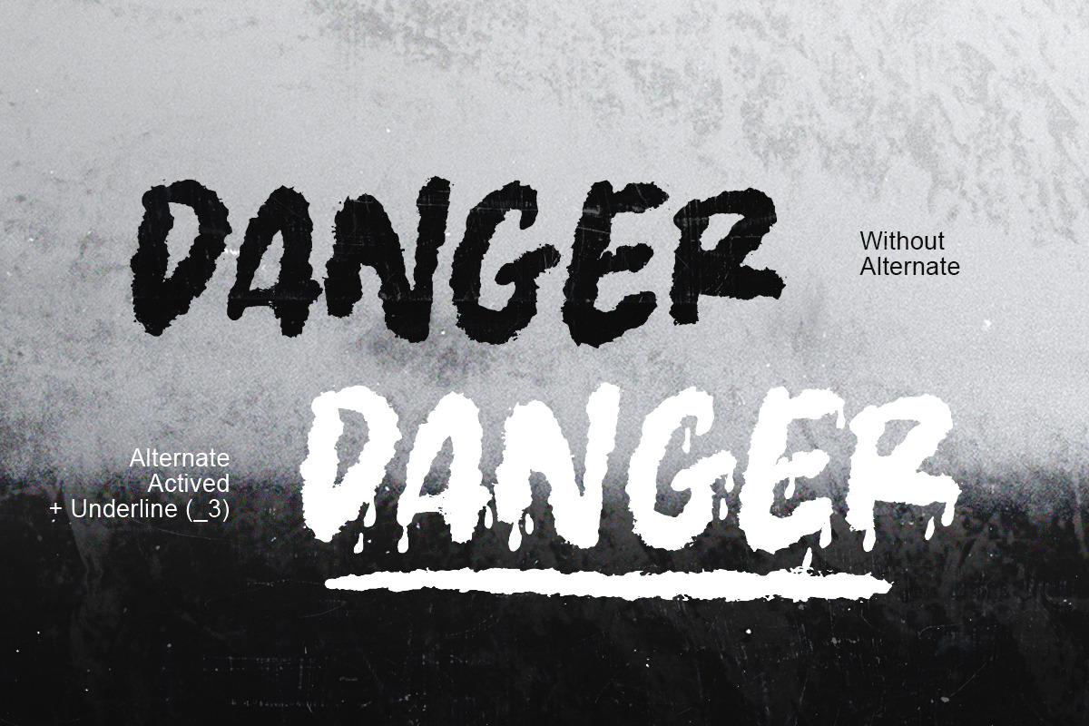 Fright Hours - Bloody Horror Font, a Font by Sarid Ezra (Photo 2 of 10)