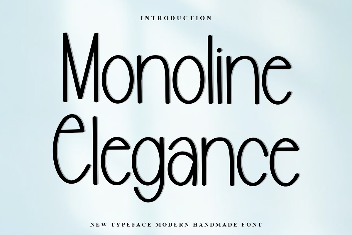 Monoline Elegance, a Sans Serif Font by FreshTypeINK (Photo 1 of 8)