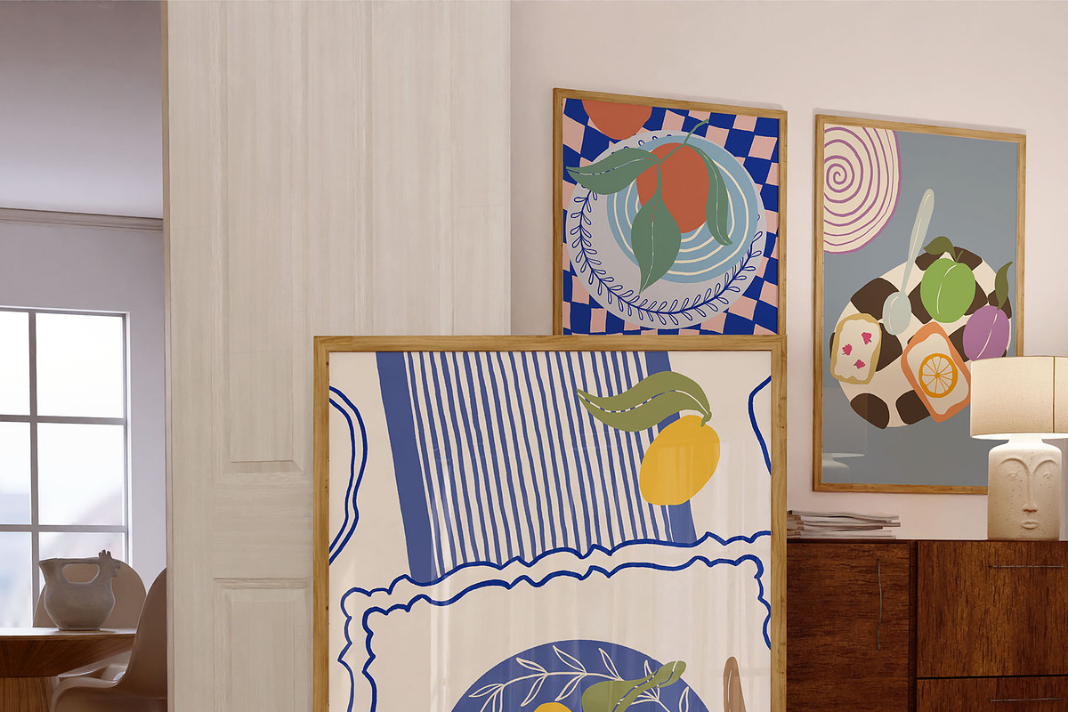 Hand Drawn Still Life Posters, a Food Illustration by Ayya Studio (Photo 2 of 11)