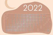 Moon Calendar 2022 Calm, a Stationery Template by land art (Thumbnail 3 of 5)