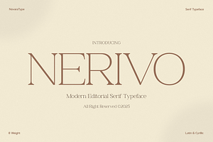 NV NERIVO – Modern Serif Font