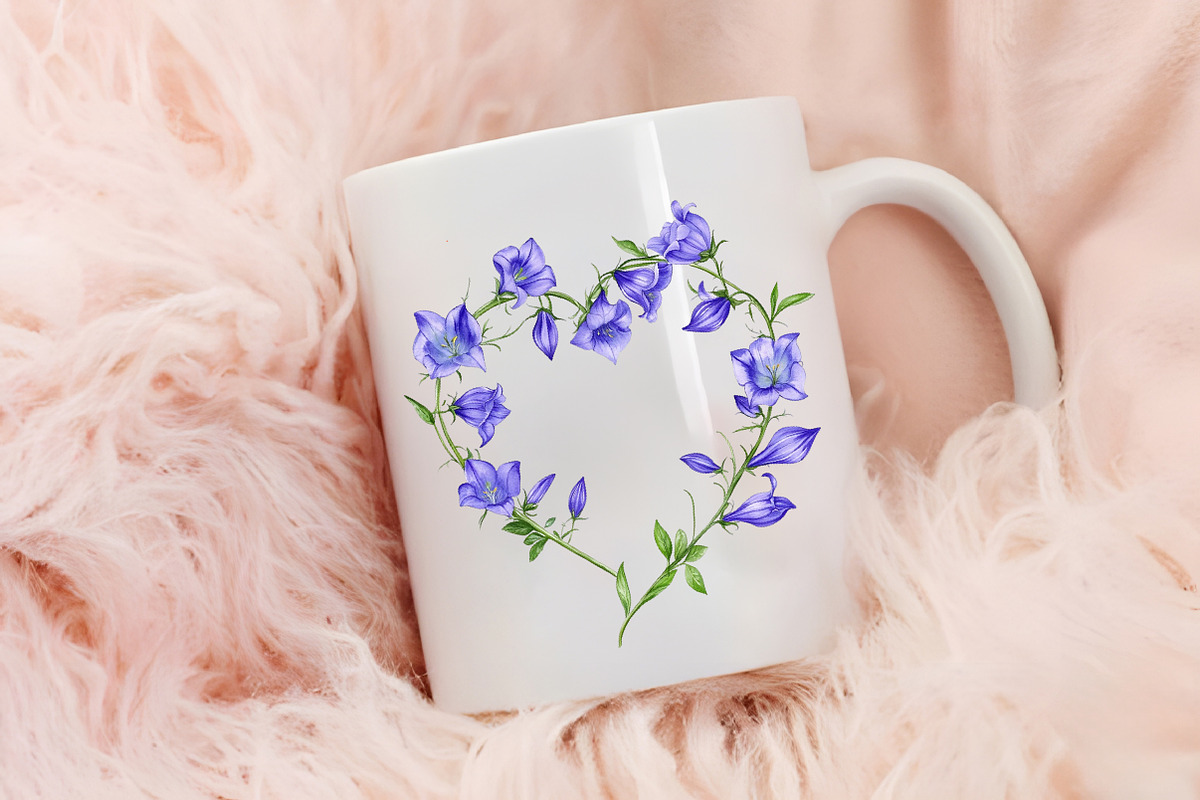 Spring Campanula Flower Clipart, an Illustration by RobertsArt (Photo 6 of 7)