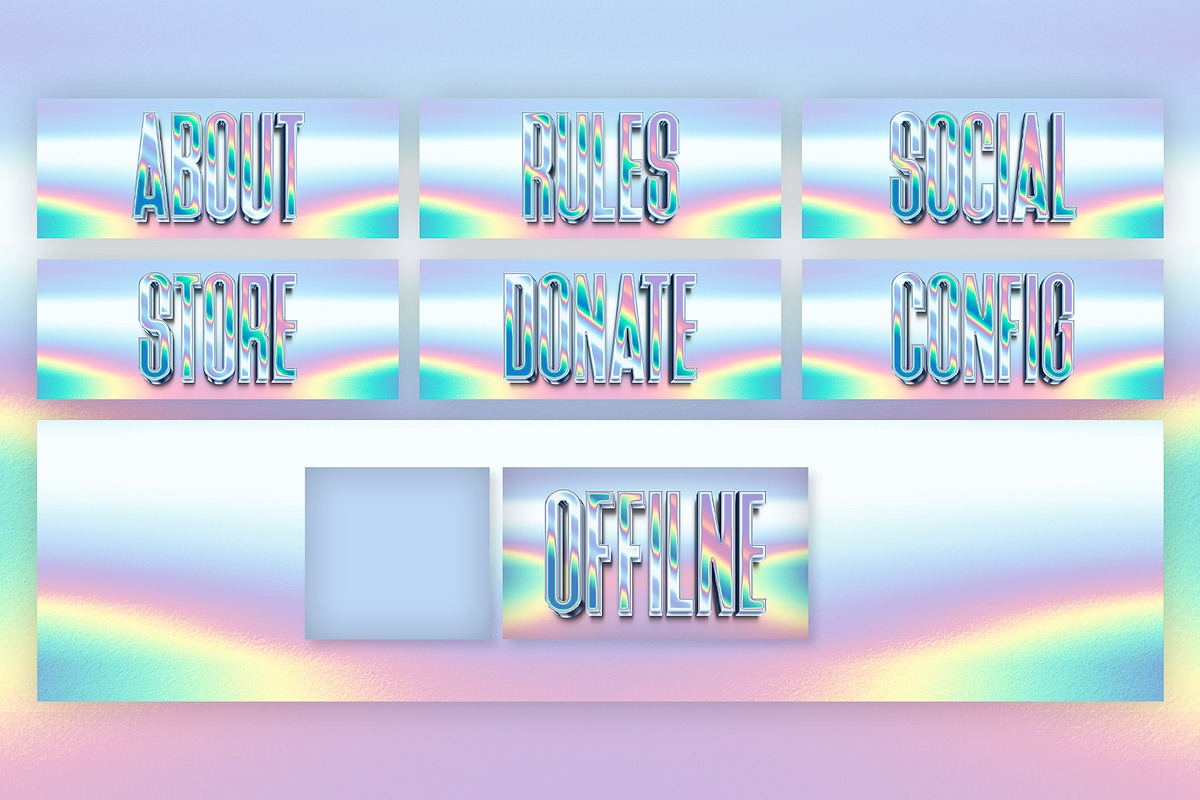 Holographic Stream Overlay, a Templates & Theme by StreamSkins (Photo 3 of 4)
