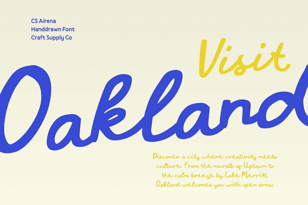 CS Airena – Handwritten Script Font, a Script Font by Craft Supply Co. (Photo 6 of 8)