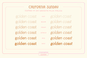 California Sunday Font Duo