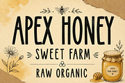 Apex Honey, a Handwritten Font by Wow Magic (Thumbnail 1 of 4)