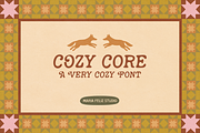 COZY CORE | SWEET COZY FONT, a Serif Font by Maria Feliz Fonts (Thumbnail 1 of 9)