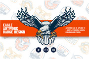 Eagle badge BUNDLE – just $9, an Animal Illustration by grindstudio (Thumbnail 1 of 4)