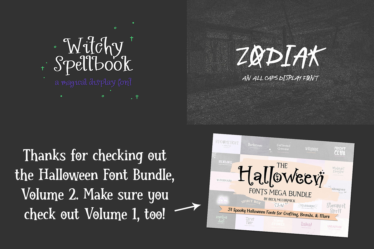 Halloween Font Bundle, Vol. 2, a Handwritten Font by Beck McCormick (Photo 9 of 9)
