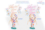 Preppy Coastal Mahjong Illustration, a Decorative Illustration by TheHappyGiftArt (Thumbnail 5 of 7)