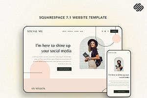 Squarespace 7.1 Website: Social ME