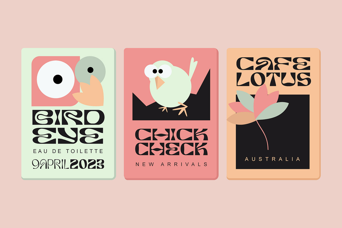 Burra - Psychedelic font, a Sans Serif Font by creativemedialab (Photo 8 of 10)