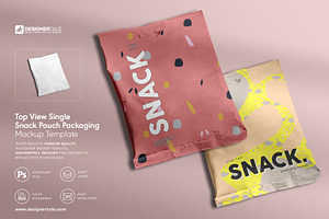 Snack Pouch Packaging Mockup