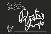 Destroy Yards – Urban Script Font, a Script Font by Bayuktx (Thumbnail 1 of 9)