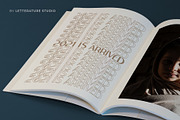 Rifieka // Modern Display Typeface, a Sans Serif Font by Letterature Std. (Thumbnail 7 of 10)