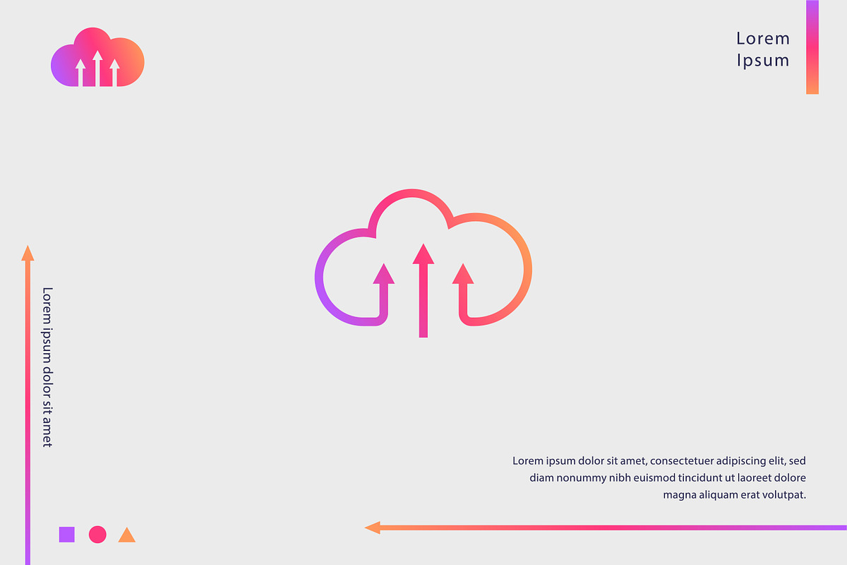 Upload Cloud Storage & Network Logo, a Branding & Logo Template by Signatoro (Photo 2 of 2)
