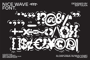 Nice Wave Font. Fun Display Typeface