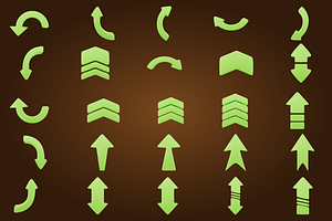 3D Arrow Icon Vol 3