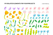 Spring Flowers | Cliparts, Patterns, a Texture Illustration by Felizabeth Design (Thumbnail 6 of 10)