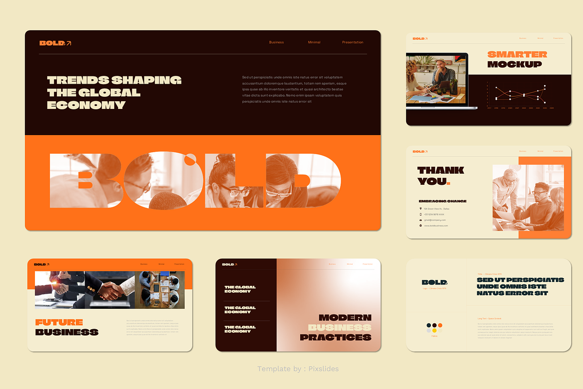 Bold Creative Business PowerPoint preview 3