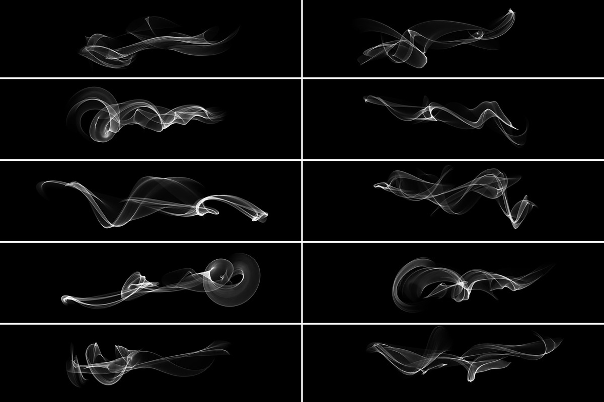 Real Smoke Photoshop Brushes Bundle, a Brush Add-On by MRI STUDIO (Photo 13 of 34)
