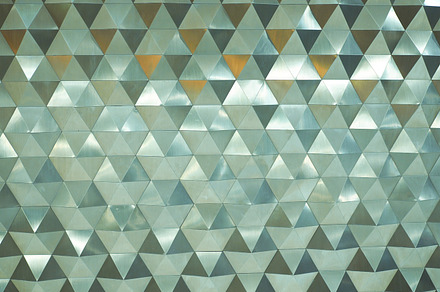 Silver low poly geometric abstract background in rumpled triangular style, an Abstract Photo by Twinster Photo