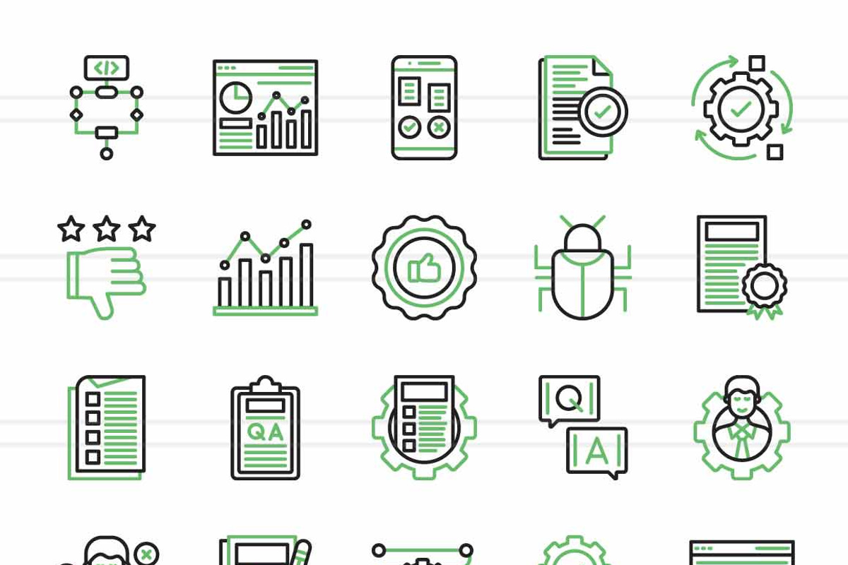 Quality Assurance Green & Black Icon, an Icon by IconBunny (Photo 2 of 2)