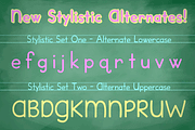 Dash to School - a handwriting font, a Sans Serif Font by Comicraft Fonts (Thumbnail 2 of 6)