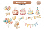 Paw Party Clipart, Dog Birthday, an Illustration by TatiMockup (Thumbnail 5 of 7)