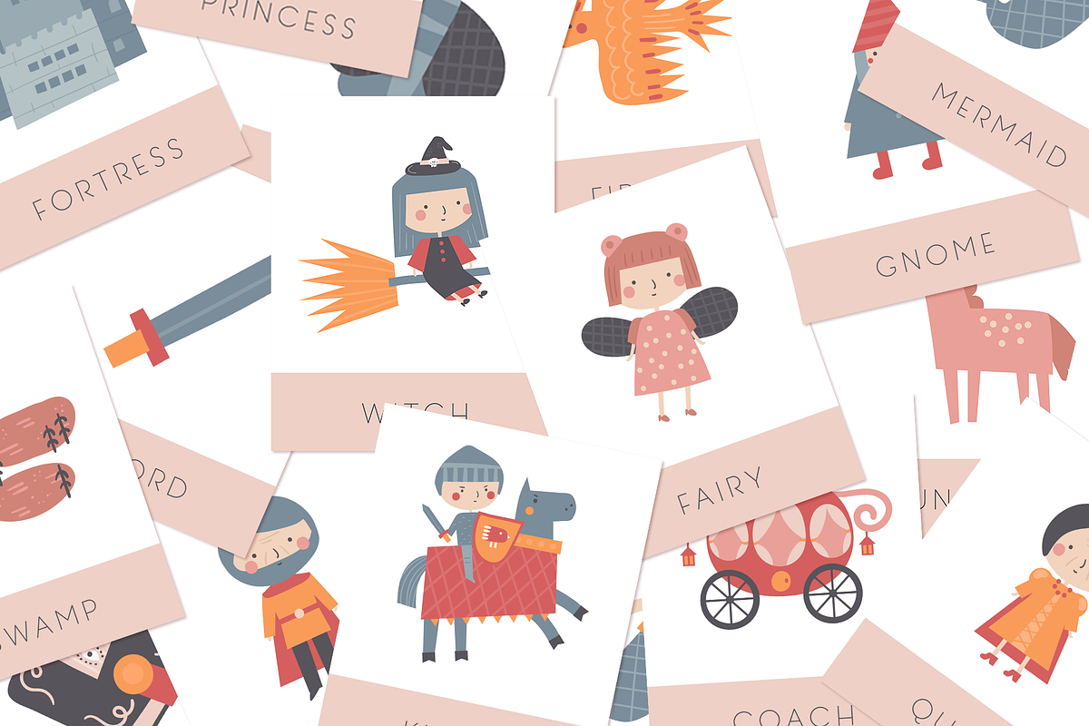 Fairy Tale Flashcards, Mazes, Games, a Card Template by Veresk (Photo 5 of 11)