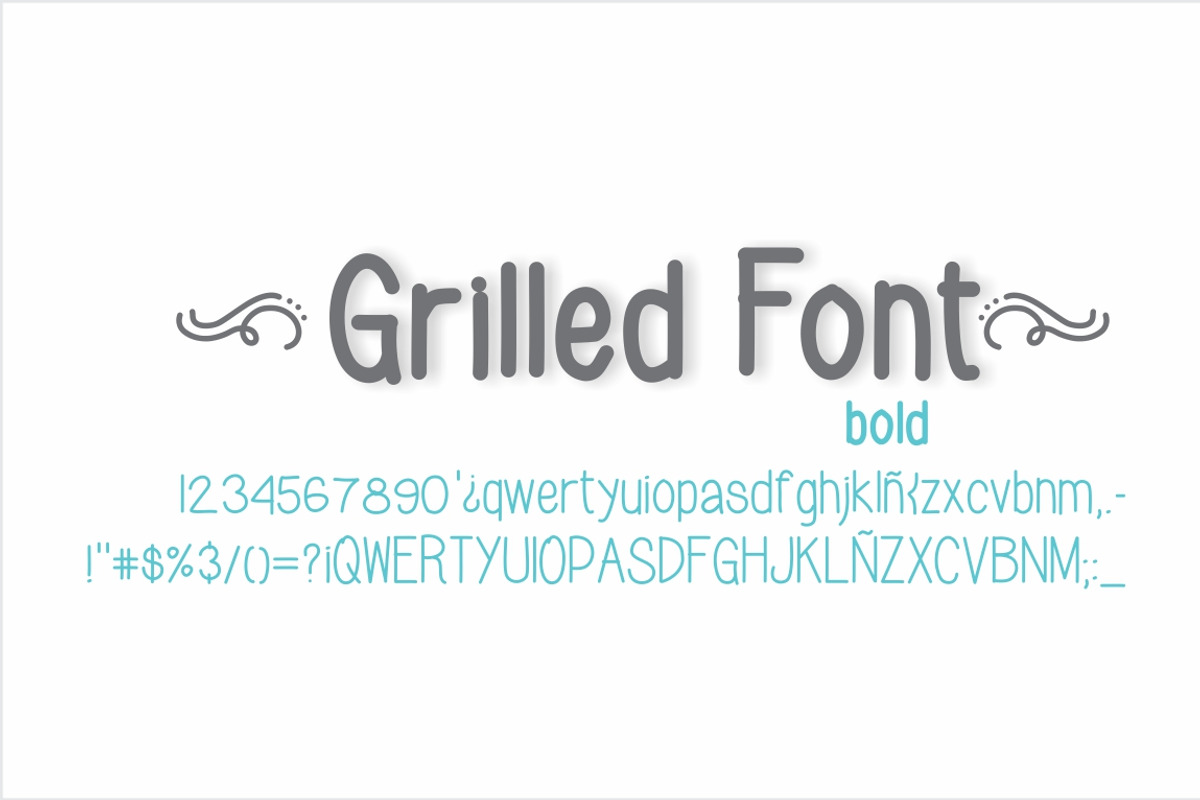 Grilled Font Bold preview 2