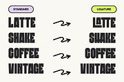 Coffee Shop - Extrude Food Logo Font, a Sans Serif Font by Nirmana Visual (Thumbnail 9 of 14)