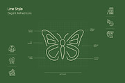 Rainforest Art Icon Set, an Outline Icon by Prosymbols (Thumbnail 3 of 7)