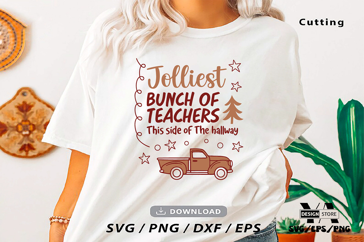 Christmas Teacher SVG PNG Bundle, an Object Illustration by Ya_ Design Store (Photo 4 of 13)