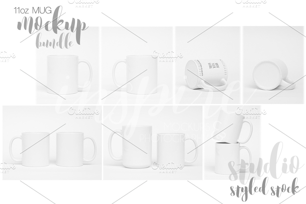 11oz Ceramic Mug Starting Kit Bundle, a Product Mockup by Inspire Mockups (Photo 5 of 8)