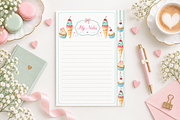 Cute Stationery Paper, a Background Graphic by by creative paper (Thumbnail 10 of 14)