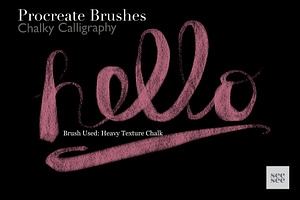 Procreate Chalk Calligraphy Brushes