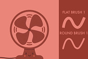 Procreate Monoweight Brush Pack, a Brush Add-On by K McCormack Designs (Thumbnail 2 of 6)