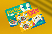 Yellow Easter Egg Hunt Photobooth, a Card Template by graphicook (Thumbnail 2 of 4)