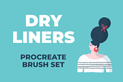 Dry Liners Procreate Brush Set, a Brush Add-On by Insalata Illustrata (Thumbnail 1 of 10)