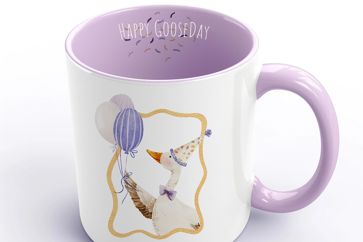 Fun Goose Birthday Party Clipart, an Object Graphic by NikiArts (Photo 7 of 9)