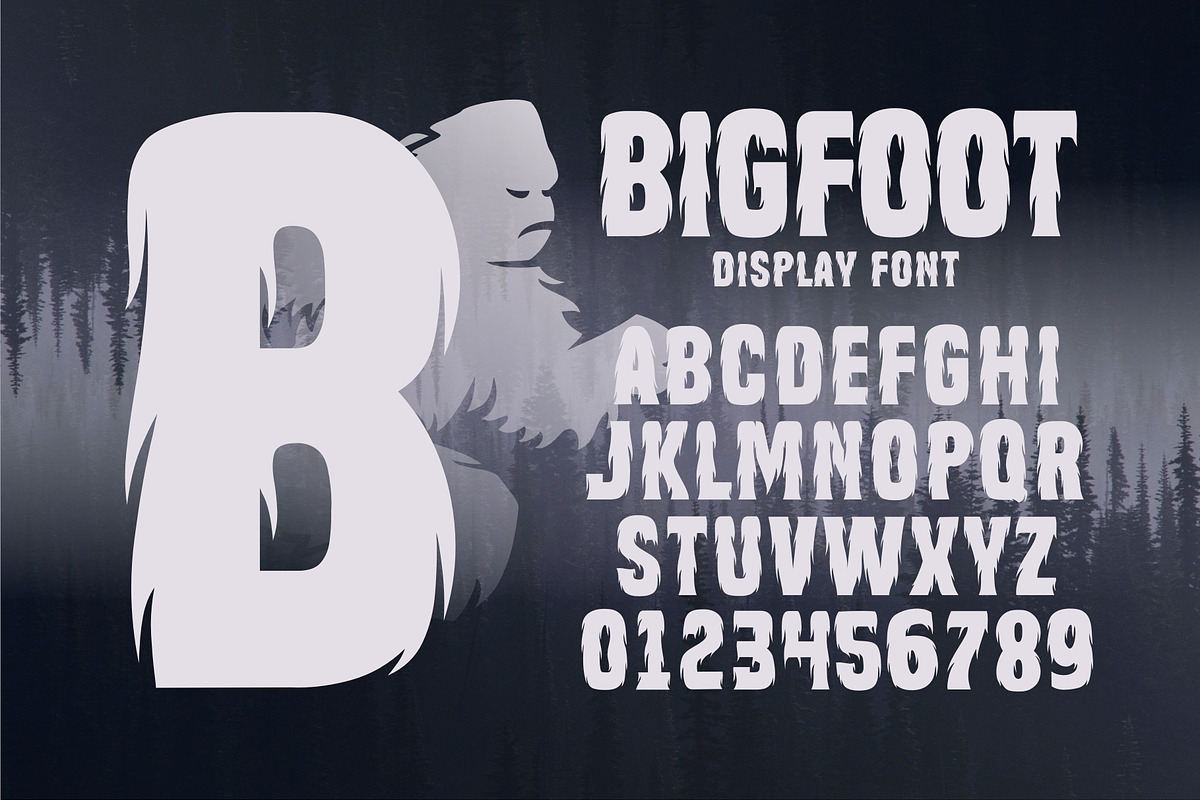 BIGFOOT 2021, a Font by herulogo (Photo 3 of 7)