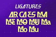 Aresca - Bold Futuristic Font, a Font by Simetrica Labs (Thumbnail 7 of 12)