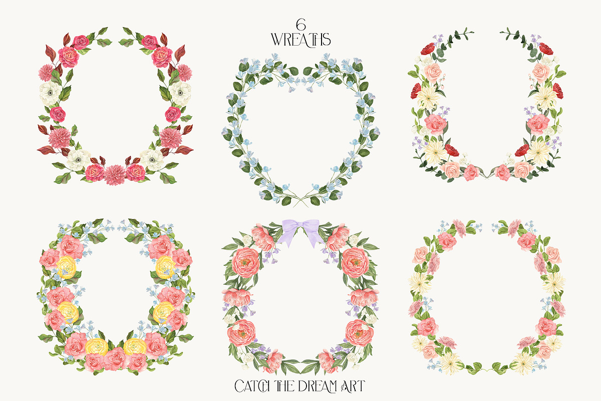 Garden Party Watercolor Florals, a Decorative Illustration by Catch the Dream Art (Photo 12 of 13)