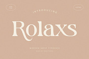 Rolaxs, a Serif Font by ToniStudio (Thumbnail 1 of 10)