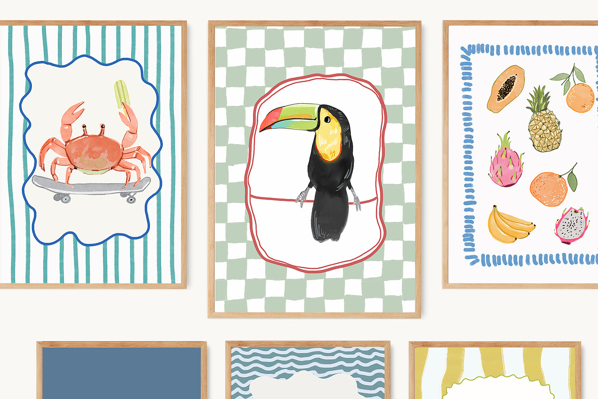 Nursery Wall Art Prints Bundle, a Background Graphic by Artemsky (Photo 10 of 19)