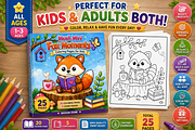 Mush Mini Fox Moments Coloring Book, an Animal Illustration by Design Zone (Thumbnail 2 of 5)